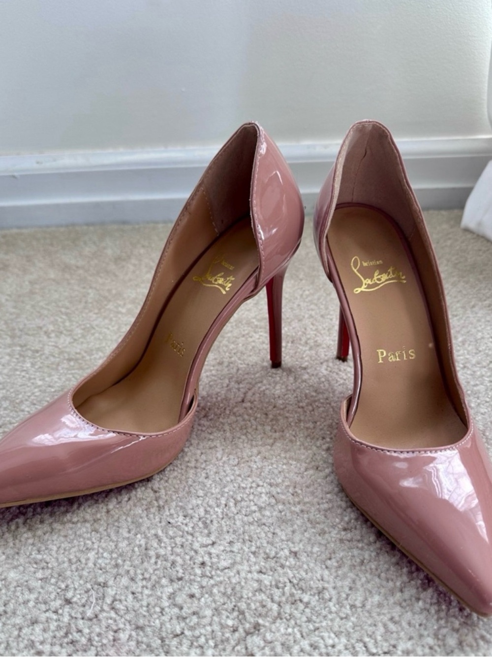 Pink Patent Leather Pointed-Toe Pumps - Picture 2 of 5